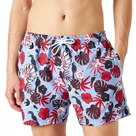 Kąpielówki męskie - BOSS Męskie szorty kąpielowe Piranha Open Blue492, L, Open Blue492, L - miniaturka - grafika 1