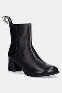 Botki damskie - Camper botki skórzane Kora kolor czarny na słupku K400798-001 - miniaturka - grafika 1