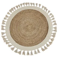Dywany - Dywan okrągły z juty ⌀ 120 cm beżowy SAMSUN - miniaturka - grafika 1