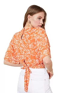 TRENDYOL Damska koszula damska o regularnym kroju z okrągłym dekoltem, Bardzo kolorowy, 42 - Koszule damskie - miniaturka - grafika 1