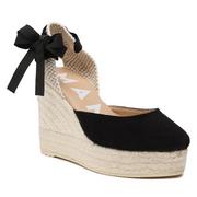 Espadryle Manebi Wedge Espadrilles K 1.0 WV Black