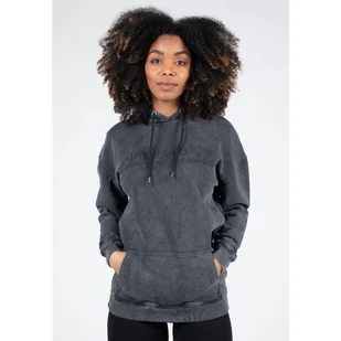 Crowley WoMęskie Oversize bluza z kapturem - Washed Szary - Swetry męskie - miniaturka - grafika 1