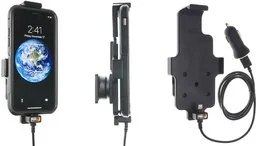 Uchwyt do Apple iPhone Xs w futerale z wbudowanym kablem USB oraz ładowarką samochodową - Uchwyty samochodowe do telefonów - miniaturka - grafika 1