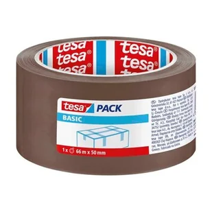 TESA TAŚMA PAKOWA TESAPACK BASIC 66m/50mm BRĄZOWA - Taśmy klejące - miniaturka - grafika 1
