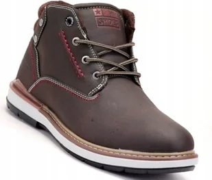 TRZEWIKI BIG STAR BB174060 Męskie Brązowe Wygodne i Stylowe R. 42 - Botki męskie - miniaturka - grafika 1