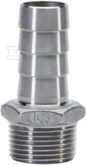 Końcówka do węża ze stali nierdzewnej 1/2" x 13mm - Akcesoria hydrauliczne - miniaturka - grafika 1