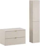 Meble łazienkowe - Zestaw meblowy 80cm z blatem i Szafką wysoką - miniaturka - grafika 1
