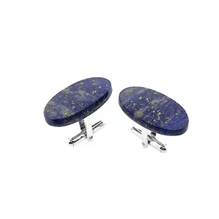 Spinki do mankietów Lapis Lazuli (S1015) Srebro [925] - Spinki do mankietów i krawatów - miniaturka - grafika 1