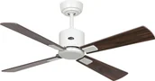 Wentylatory sufitowe - Energooszczędny wentylator sufitowy z pilotem Eco Neo III WiFi 103 cm biały Łopatki z drewna orzechowego / wiśniowego - miniaturka - grafika 1