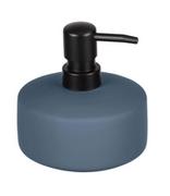 Mydelniczki i dozowniki mydła - Niebieski ceramiczny dozownik do mydła Wenko Avellino - miniaturka - grafika 1
