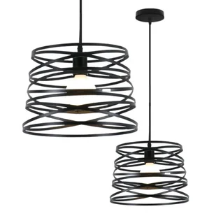 Lampa wisząca zwis żyrandol lampa na sufit czarna LED E27 - Lampy sufitowe Lampa wisząca zwis żyrandol lampa na sufit czarna LED E27 - Lampy sufitowe - miniaturka - grafika 1