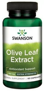 SWANSON OLIVE LEAF EXTRACT LIŚĆ OLIWNY 750MG 60 K. - Suplementy naturalne - miniaturka - grafika 1