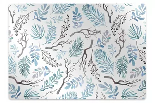 Mata pod fotel ochrona paneli Liście i gałęzie 100x70 cm - Podnóżki, podpórki, podkładki - miniaturka - grafika 1