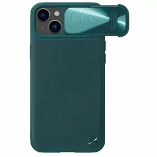 Nillkin Etui z ochroną aparatu CamShield Leather do iPhone 14 Plus zielone - Etui i futerały do telefonów Nillkin Etui z ochroną aparatu CamShield Leather do iPhone 14 Plus zielone - Etui i futerały do telefonów - miniaturka - grafika 1