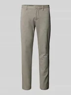 Spodnie męskie - Spodnie o kroju tapered fit ze szlufkami na pasek model ‘MARK’ - miniaturka - grafika 1