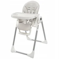 Krzesełka do karmienia - Krzesełko do karmienia Iris NEW BABY warm grey ekoskóra - miniaturka - grafika 1