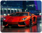 Podkładki pod mysz - PODKŁADKA POD MYSZKĘ LAMBORGHINI Z IMIENIEM 23x19CM DO LAPTOPA - miniaturka - grafika 1