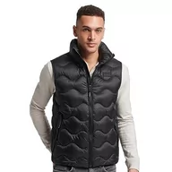 Sukienki - Superdry Studios XPD Gilet Sukienka męska, Czarny, M - miniaturka - grafika 1