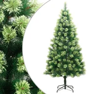 Choinki - vidaXL Sztuczna choinka zawiasowa ze stojakiem, 150 cm - miniaturka - grafika 1