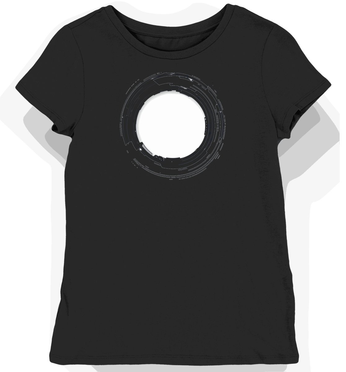 Koszulka damska czarna z grafiką gracza esportowego XXL