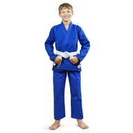 Kimona, stroje i obuwie - Kimono do Brazylijskiego jiu-jitsu dla dzieci Ground Game Spartan BJJ niebieskie - miniaturka - grafika 1
