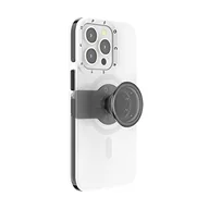 Etui i futerały do telefonów - PopSockets: Etui do iPhone'a 13 Pro z uchwytem na telefon i suwakiem kompatybilne z MagSafe, etui na telefon iPhone 13 Pro, kompatybilne z bezprzewodowym ładowaniem - białe - miniaturka - grafika 1