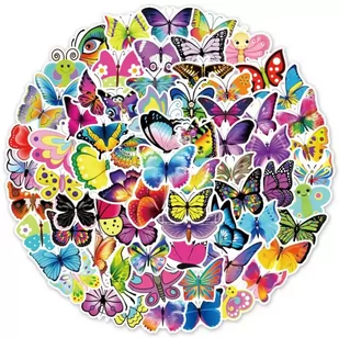 Naklejki Motylki Motyl Zestaw 50 szt - Zabawki kreatywne - miniaturka - grafika 1
