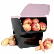 Pojemniki kuchenne - Pojemnik na warzywa owoce cebulę ziemniaki czosnek do przechowywania 13 l kod: O-730510-R - miniaturka - grafika 1