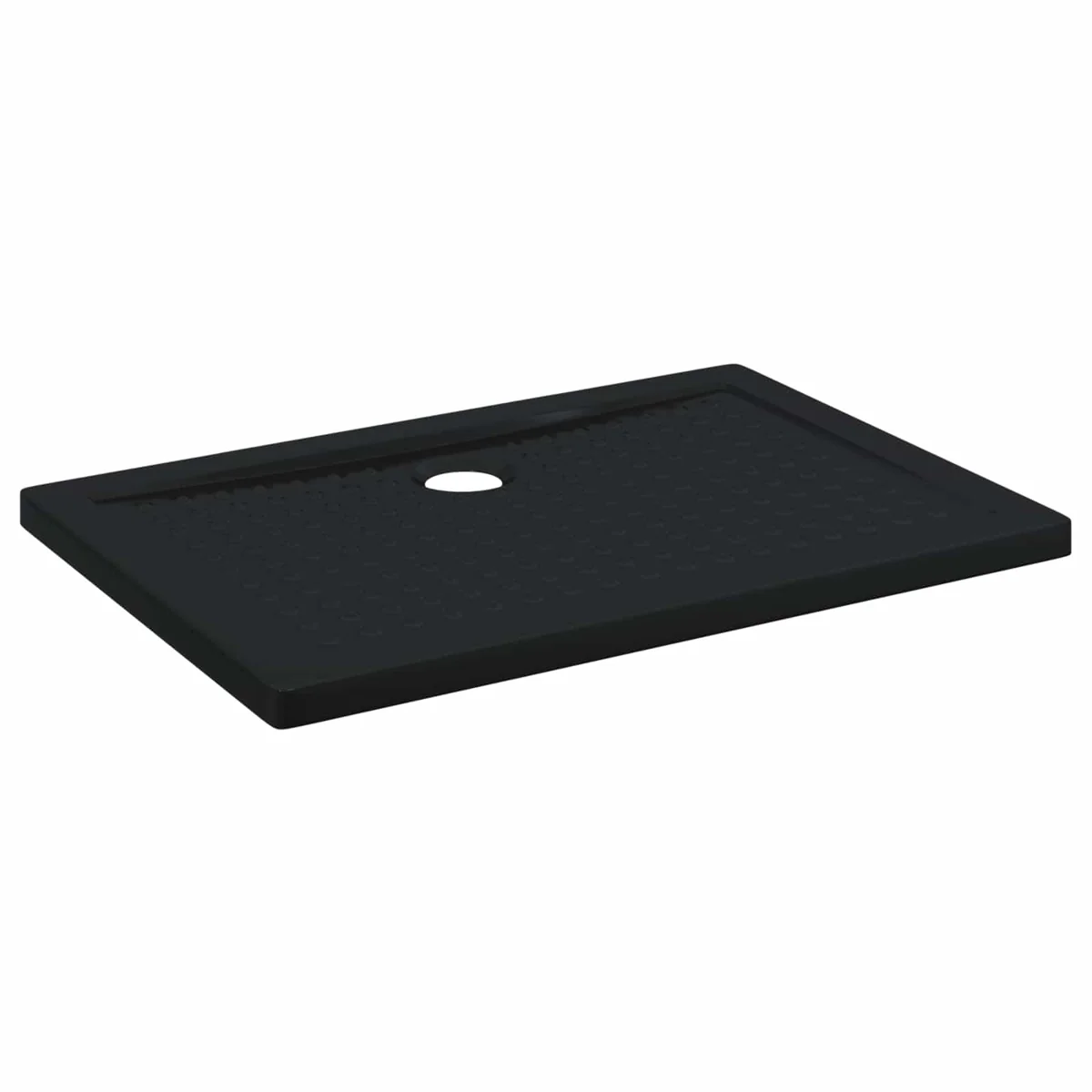 vidaXL Brodzik prysznicowy z kropeczkami 100 x 70 x 4 cm ABS Czarny