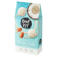 Czekolada - Feel Fit | Newtrition Sp. z o.o. sp. k., Płocka 5A Feel Fit | Newtrition Sp z o.o sp k. Płocka 5A Kulki kokosowe bez cukru z nadzieniem i migdałem 63 g Feel Fit M00-31B5-80126 - miniaturka - grafika 1