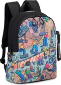 Plecaki - Riva Case Riva NB Plecak Agora 12L czarny/skater 5420 (5420 BLACK) - miniaturka - grafika 1