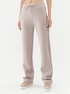 Spodnie sportowe damskie - Guess Spodnie dresowe Brenda V3RB21 K7UW2 Beżowy Regular Fit - miniaturka - grafika 1