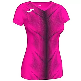 Koszulki i topy damskie - Joma Damska koszulka Olimpia różowy Różowy fluorescencyjny czarny L 900933.031.L - grafika 1