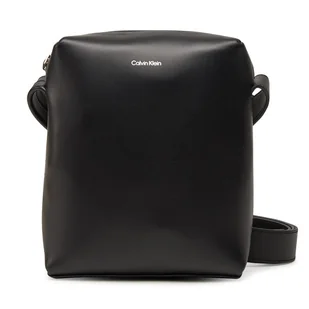Saszetka Calvin Klein Ck Premium Leather Reporter S K50K512887 Czarny - Torby męskie - miniaturka - grafika 1