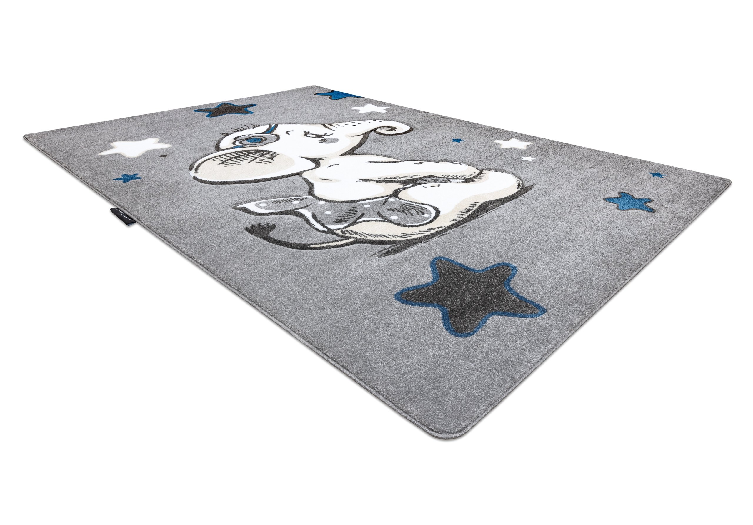 Dywan PETIT ELEPHANT SŁONIK GWIAZDKI szary 200x290 cm