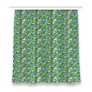 Kolorowa zasłona z nadrukiem wzór 150x160 Monstera, Fabricsy - Zasłony - miniaturka - grafika 1
