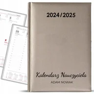 Kalendarze - Kalendarz Nauczycielski 24\25 Srebrny Planer Nauczyciela Imię KREATOR - miniaturka - grafika 1