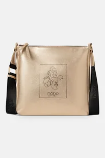 Listonoszka Nobo z metalicznym wykończeniem złota - Torebki damskie - miniaturka - grafika 1