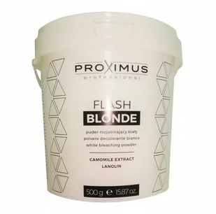 Proximus cosmetics Proximus Flash Blonde Rozjaśniacz bezpyłowy do włosów 500g 13549 - Farby do włosów i szampony koloryzujące - miniaturka - grafika 1