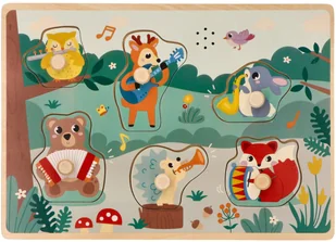 Puzzle dźwiękowe instrumenty - Sortery dla dzieci - miniaturka - grafika 1