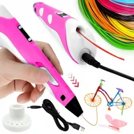 Długopisy 3D - CoolStaff Długopis 3D Magiczny Pen Drukarka Zabawki Dla Dzieci Wkłady Filament PLA - miniaturka - grafika 1