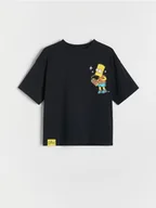 Koszulki dla chłopców - Reserved - T-shirt The Simpsons - czarny - miniaturka - grafika 1