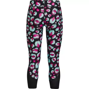 Legginsy dziewczęce Under Armour HG Armour Printed Ankle Crop - Spodnie i spodenki dla dziewczynek - miniaturka - grafika 2