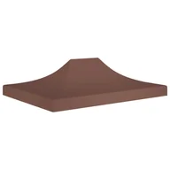 Pawilony ogrodowe - vidaXL Dach do namiotu imprezowego, 4,5 x 3 m, brązowy, 270 g/m - miniaturka - grafika 1