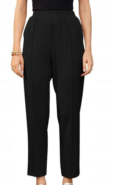 SHEIN SPODNIE DAMSKIE CZARNE DŁUGIE CASUAL 38 VLV