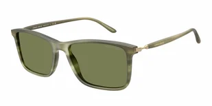 Okulary Przeciwsłoneczne Giorgio Armani AR 8218 Matte Striped Green - Okulary przeciwsłoneczne - miniaturka - grafika 1