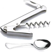 Korkociągi i otwieracze - Korkociąg Otwieracz do Wina z Nożykiem i Łyżką - miniaturka - grafika 1