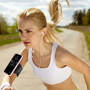 Opaska na rękę ramię na telefon do biegania sport uchwyt do telefonu zaczep klips TSA1 Armband czarny - Etui i futerały do telefonów - miniaturka - grafika 6