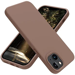 Blyge etui do iPhone'a 14 Plus, miękkie i jedwabiste etui na telefon z ochroną ekranu i aparatu, szare - Etui i futerały do telefonów - miniaturka - grafika 1