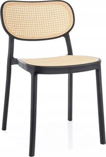 Signal Krzesło ogrodowe tarasowe BALI efekt rattanu/czarny - Fotele i krzesła ogrodowe - miniaturka - grafika 1